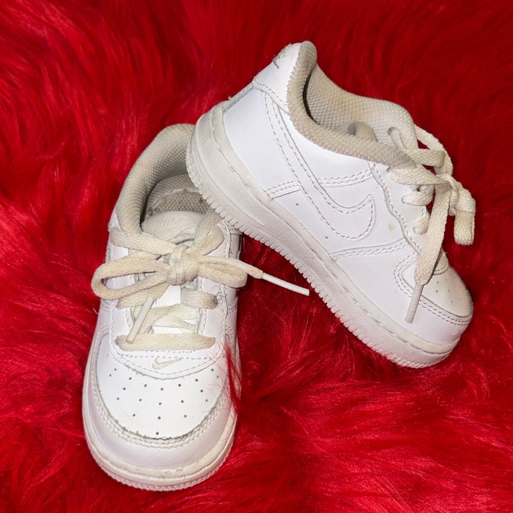 All White Nike Air Force 1’s Size 6C